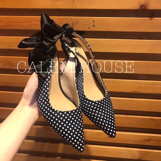Giày sandal slingback ZARA nơ 2 kiểu