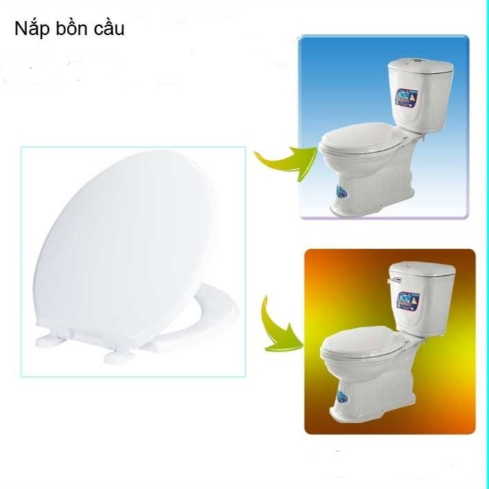 nắp bồn cầu nhựa trắng mã 1803