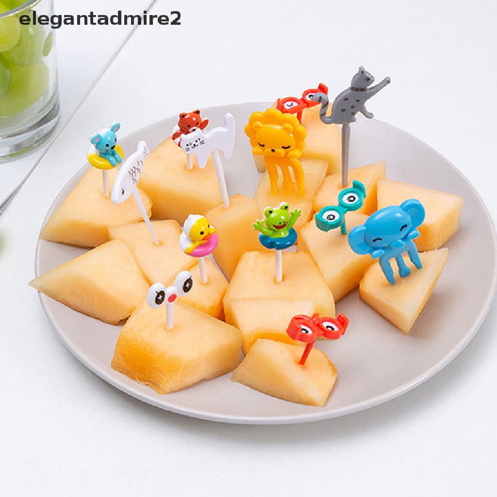 Nĩa Ăn Trái Cây / Tráng Miệng / Tráng Miệng Hình Động Vật Hoạt Hình Mini Cho Bé