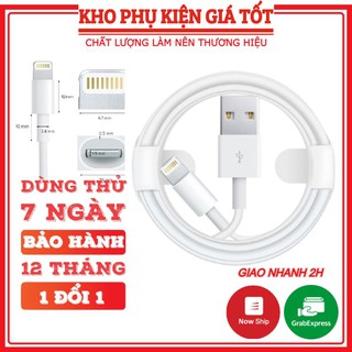 Dây sạc iPhone ZIN chính hãng bảo hành 1 đổi 1, cáp sạc cổng lightning có tem bảo hành 12 tháng