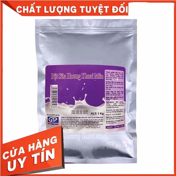 Bột Vị Gia Thịnh Phát - GTP - Chuyên Dụng Pha Trà Sữa Gói 1KG - Khoai Môn - Socola