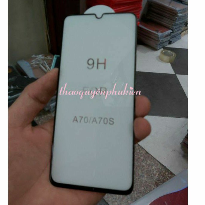 kính cường lực 5D xịn cho Galaxy A70/A70s Full keo màn hình hiệu Glass