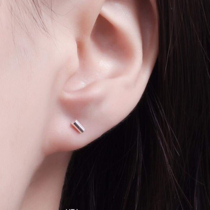 Khuyên tai bạc ta mẫu migi đinh tán cho nam nữ_van jw