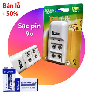 Sạc pin 9v Bộ sạc Chiyo 9V Pin Ni-MH Ni-Cd Tiêu chuẩn Mỹ