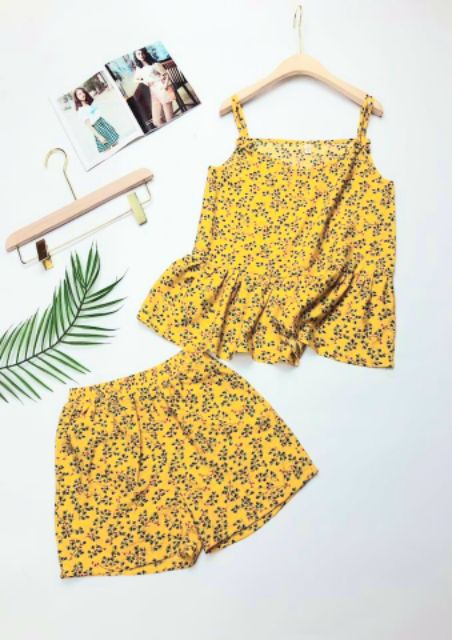 Bộ đũi tơ 2 dây mặc nhà cực yêu cực mát