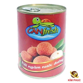 Vải thiều ngâm nước đường Canfresh Hạ Long Canfoco hộp 560g