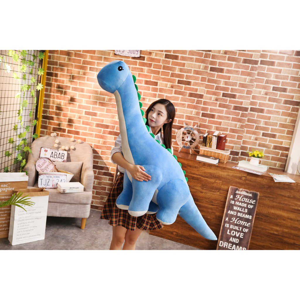 Khủng Long Nhồi Bông Cổ Dài Mềm Mại Dễ Thương 35 / 60 / 80cm
