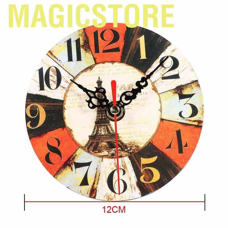 Magicstore Vintage Rustic Retro Shabby Chic Antique Kitchen Home European Style Wall Clock