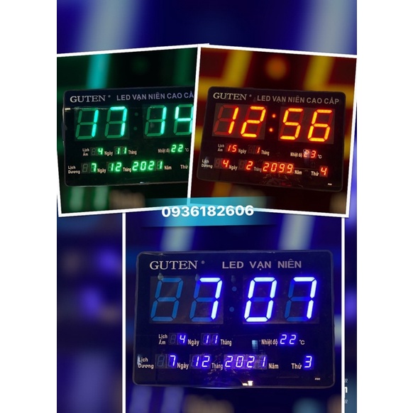 ĐỒNG HỒ LED VẠN NIÊN GUTEN