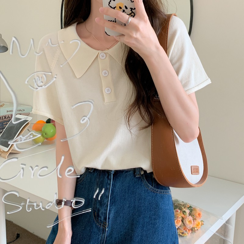  Áo thun polo ngắn tay phong cách retro phương tây | BigBuy360 - bigbuy360.vn