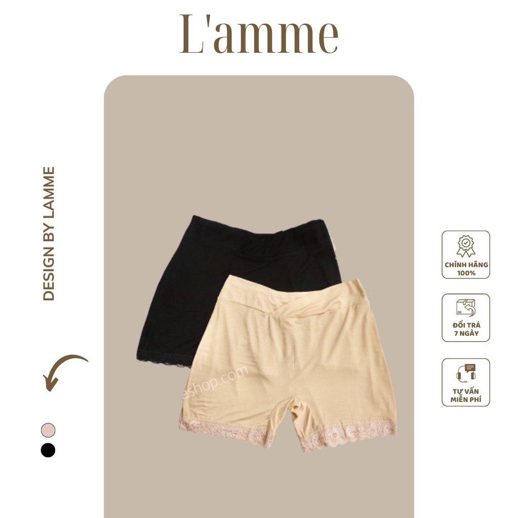 Quần Trong Váy bầu chất cotton siêu mêm mát có dây kéo điều chỉnh By LAMME