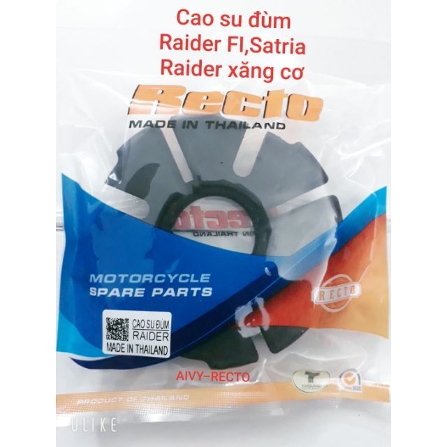 Cao su đùm Raider FI, Satria, Raider xăng cơ Recto, nhập khẩu từ Thái Lan