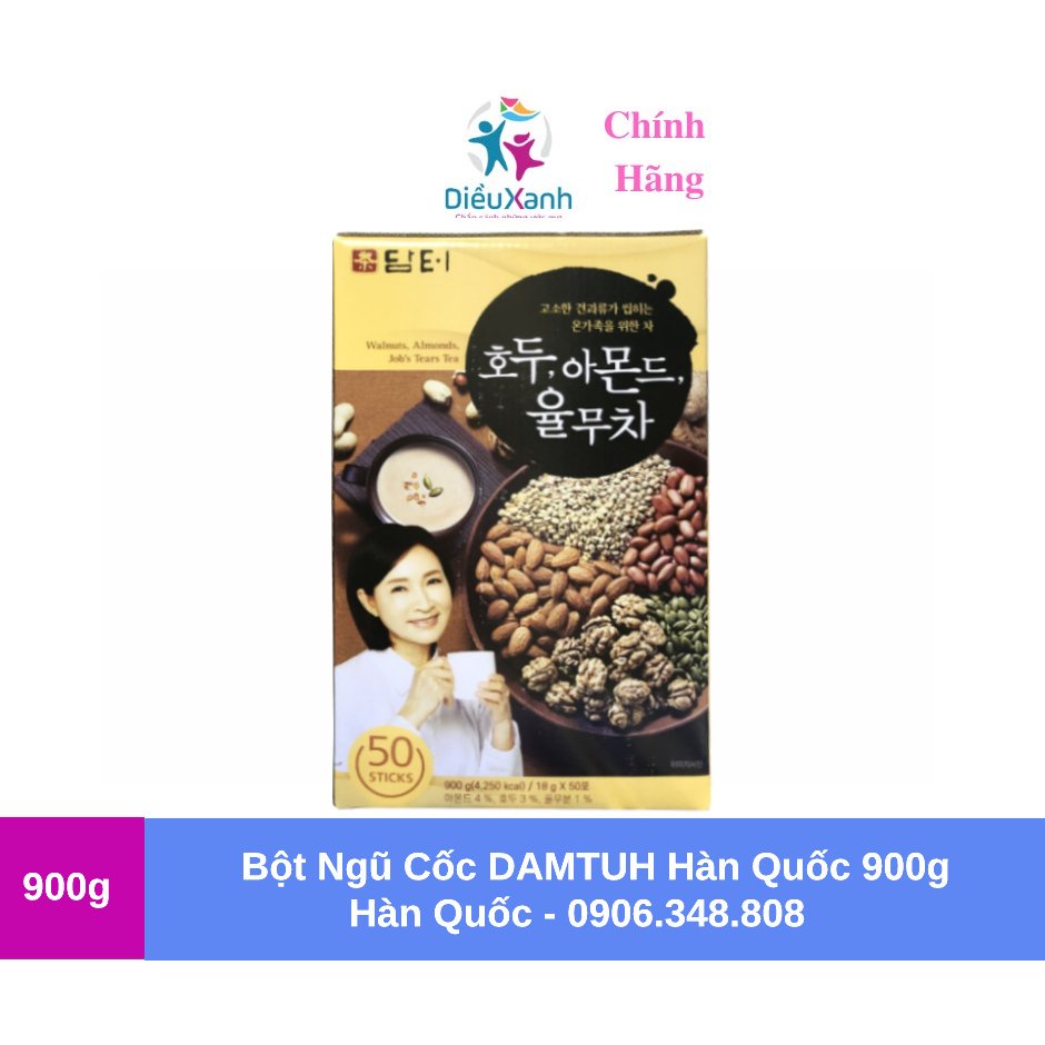 Bột Ngũ Cốc Hàn Quốc DAMTUH 900g Hộp 50 gói_Nhập Khẩu Hàn Quốc
