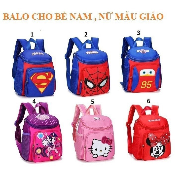 Balo Cho Bé Mẫu Giáo, Balo Trẻ Em Nam Nữ Dễ Thương PONY