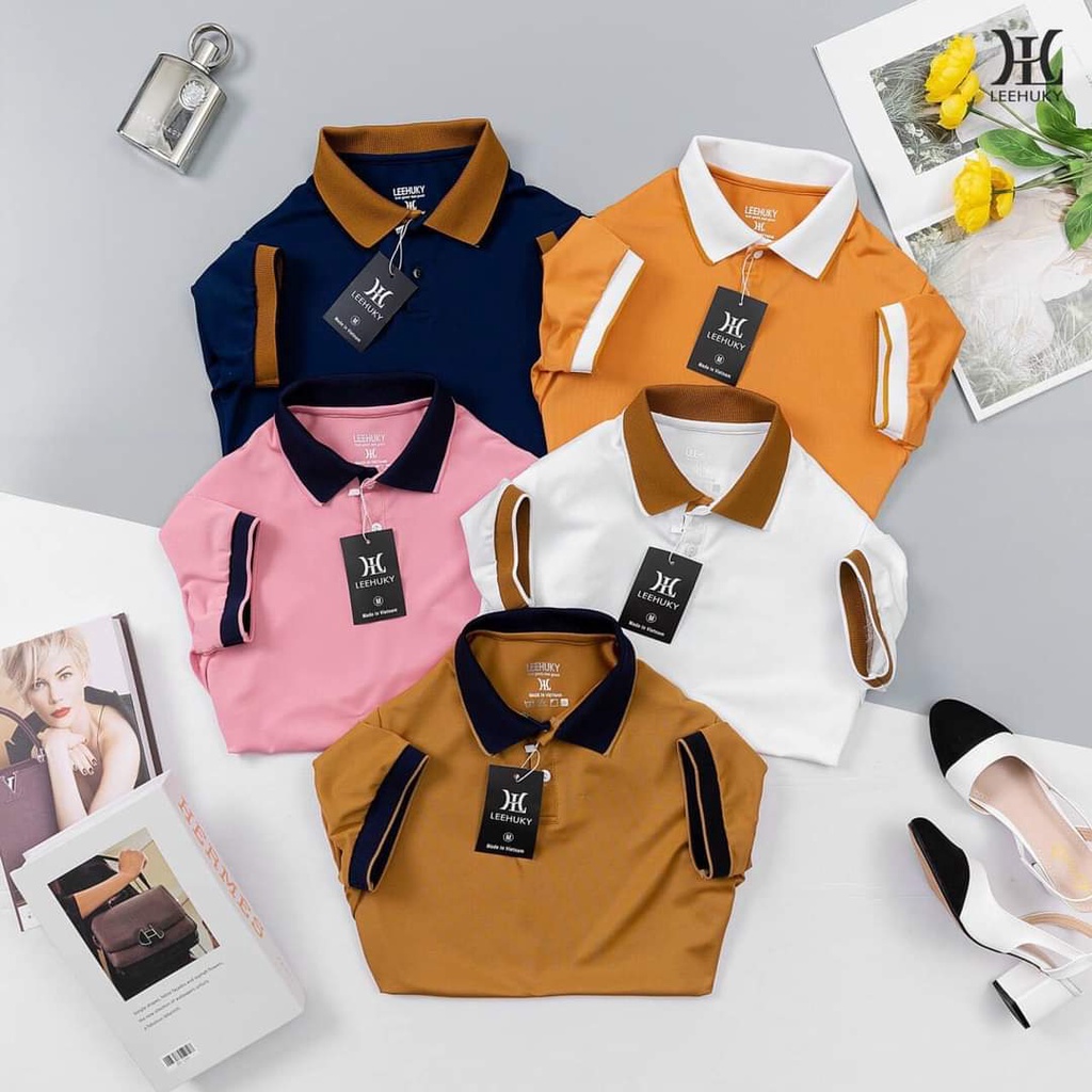 ♧☃Áo đôi tình nhân combo 2 polo mắt chim thương hiệu LEEHUKY cao cấp