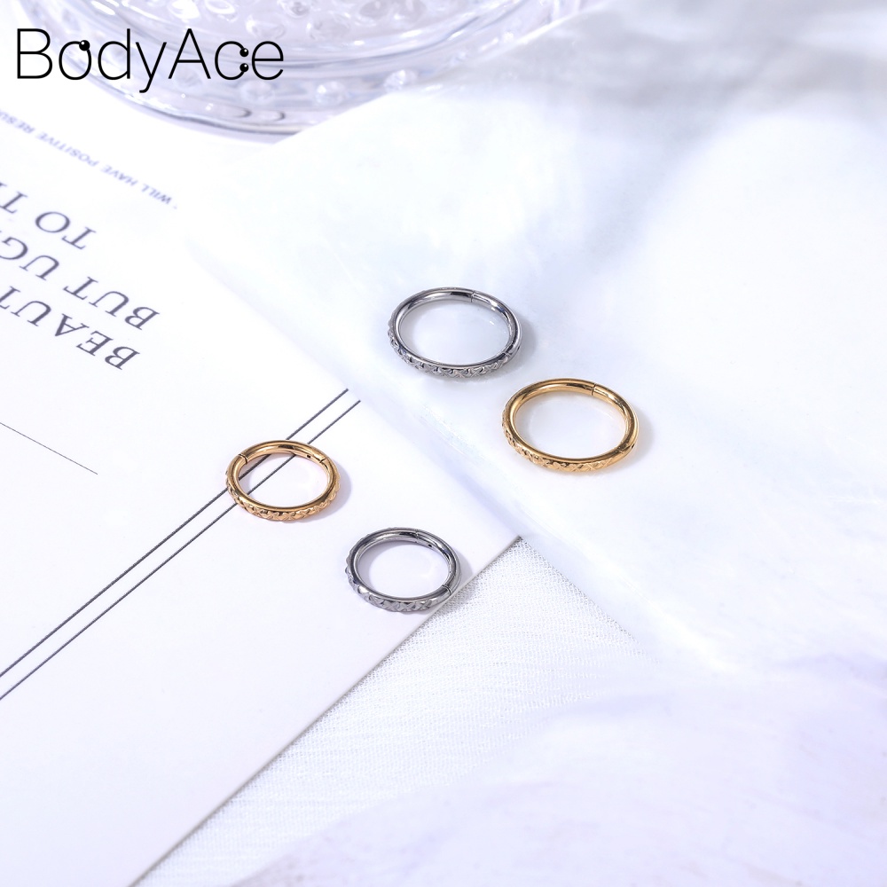 1 Khuyên Xỏ Mũi G23 Đính Đá Zircon Khối Lượng 16G