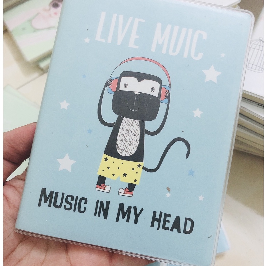 Sổ cầm tay mini bìa chống nước A7 siêu kute