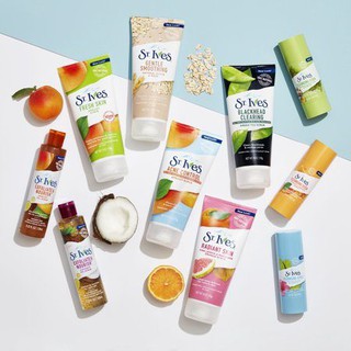 Sữa rửa mặt tẩy da chết dịu nhẹ ST.IVES 170G (nấm rơm shop)