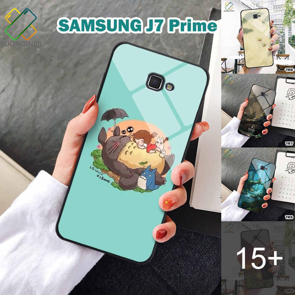 Ốp lưng Kính Samsung J7 Prime in 3D chủ đề Totoro