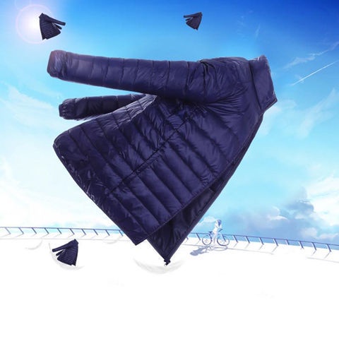 Áo khoác phao cổ đứng siêu mỏng size lớn phong cách thời trang xuân thu dành cho nam