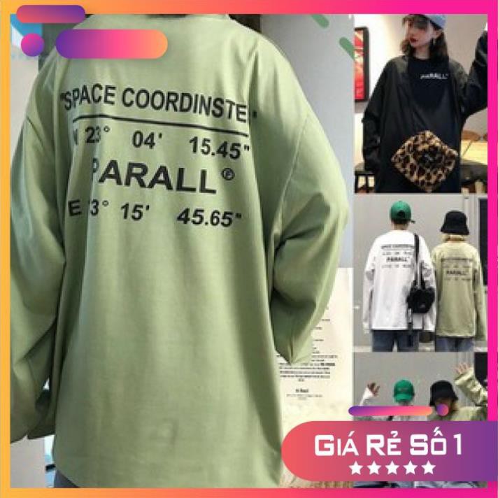 Áo Thun Tay Dài Form Rộng Parall Ulzzang Thu Đông