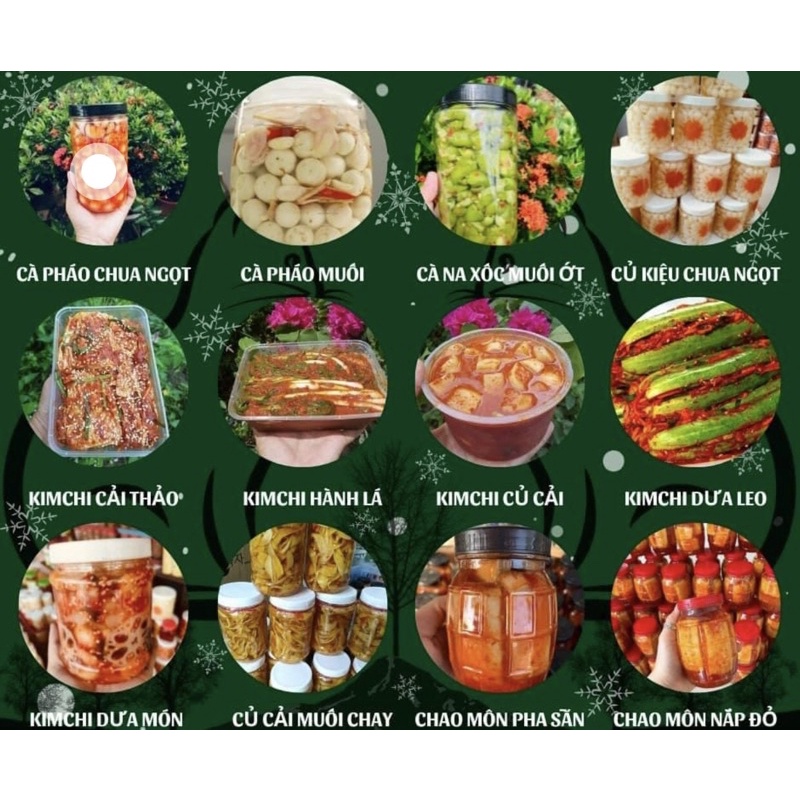 Kim chi cải thảo củ cải hành lá cà pháo, chao, mắm cá cơm muối sỉ lẻ