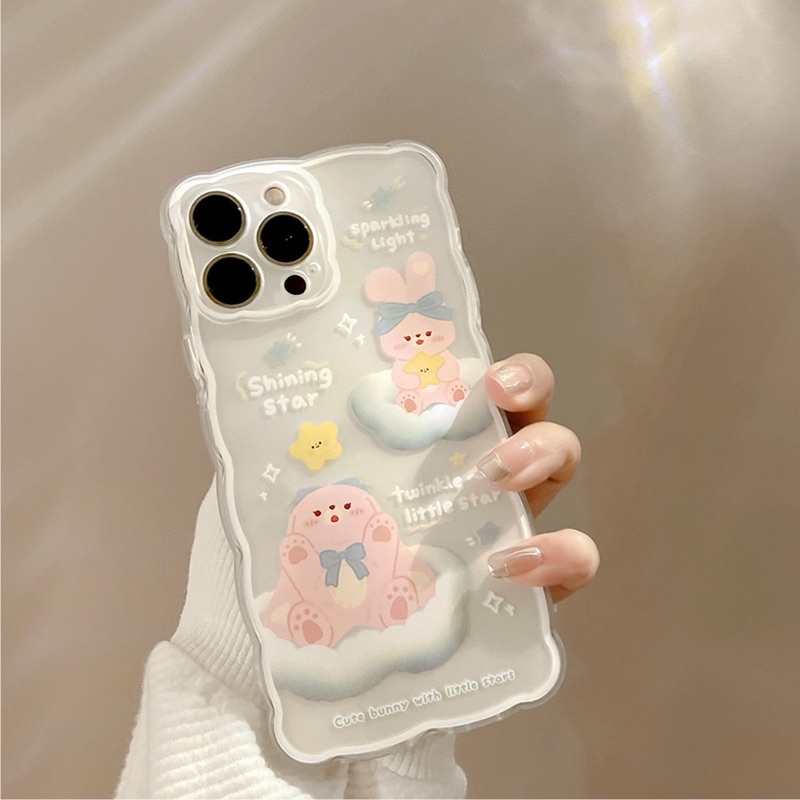 Ốp Lưng Silicon Chống Sốc Viền Sóng Shining Star