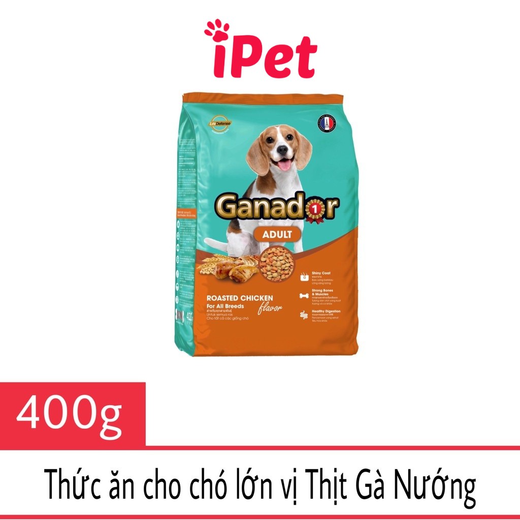 Thức Ăn Hạt Khô Ganador FIB'S Đồ Ăn Cho Chó Con, Chó Lớn 400g - iPet Shop