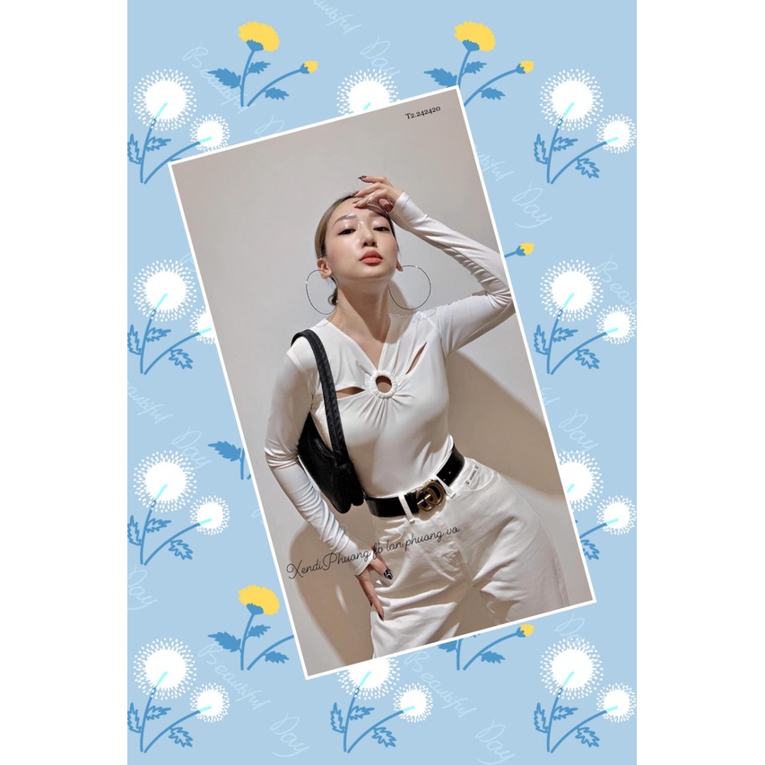 ÁO THUN CẮT OUT PHỐI KHOEN SANG TRỌNG