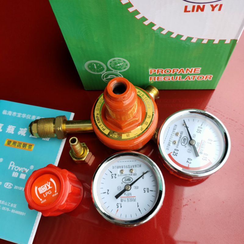 Đồng hồ điều chỉnh áp xuất và lưu lượng khí từ bình Gas - Đồng hồ cắt hơi gas