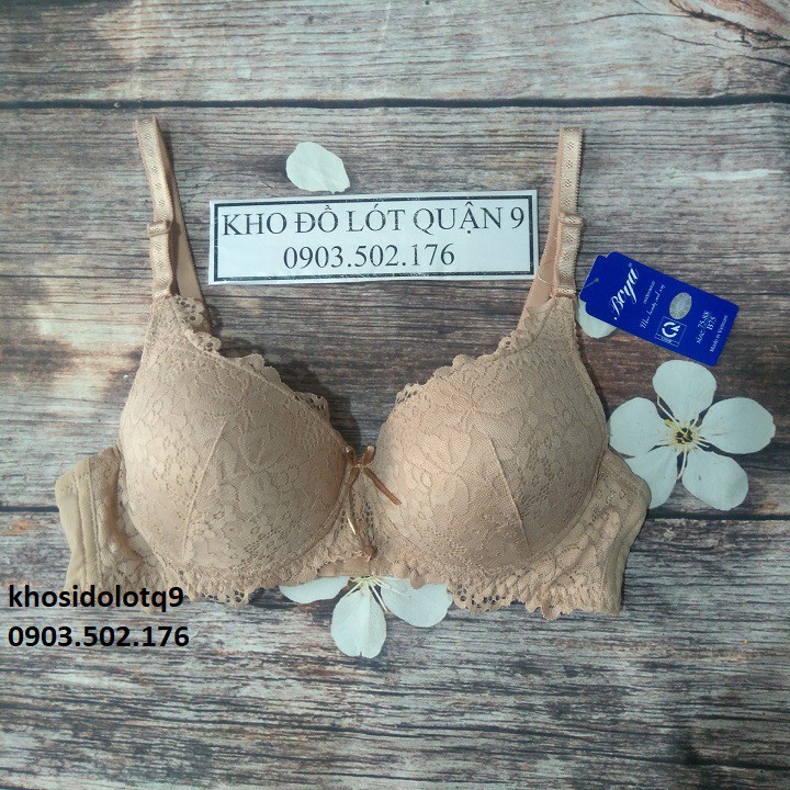 Áo lót Boya ren không gọng,mút ép mỏng