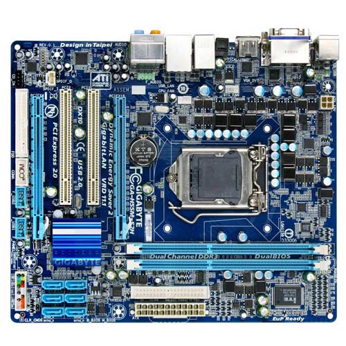 Combo main gigabyte h55 và cpu core i3 550.