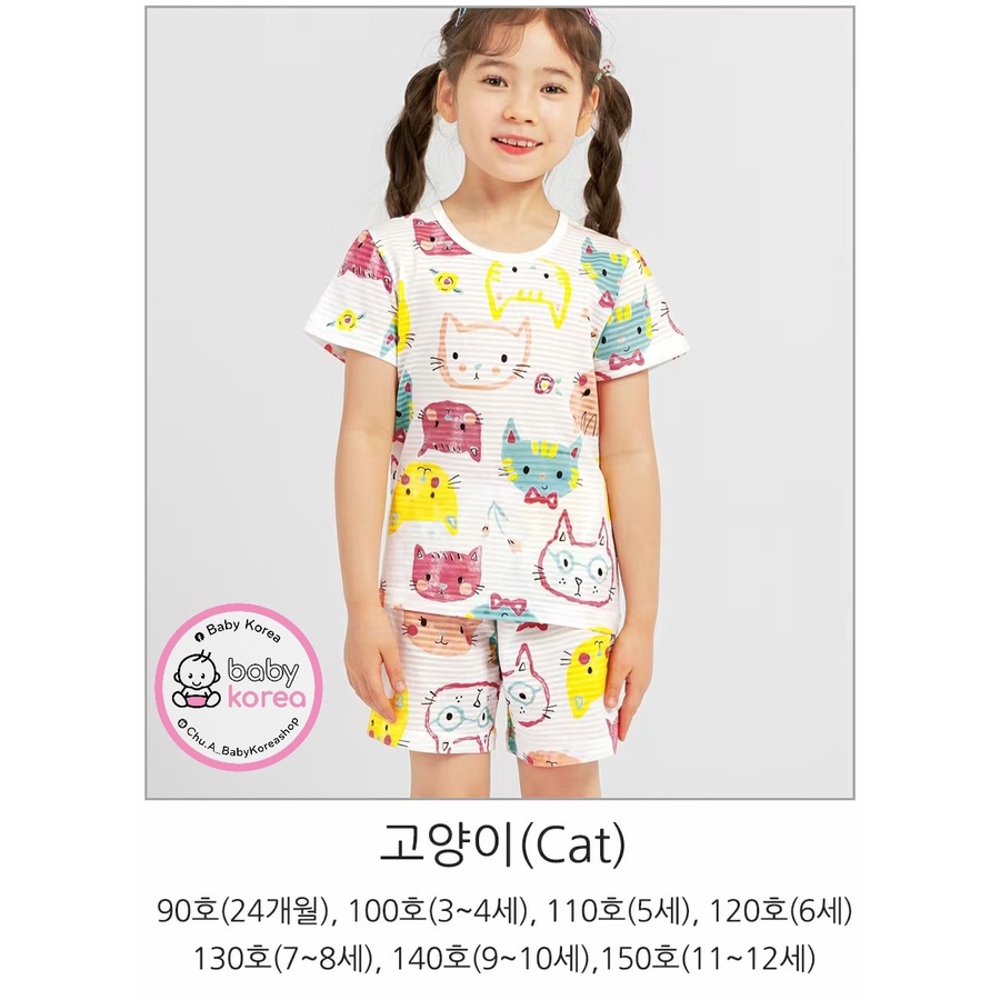 BỘ COTTON GIẤY CỘC TAY HÀN QUỐC CHO BÉ TRAI VÀ GÁI