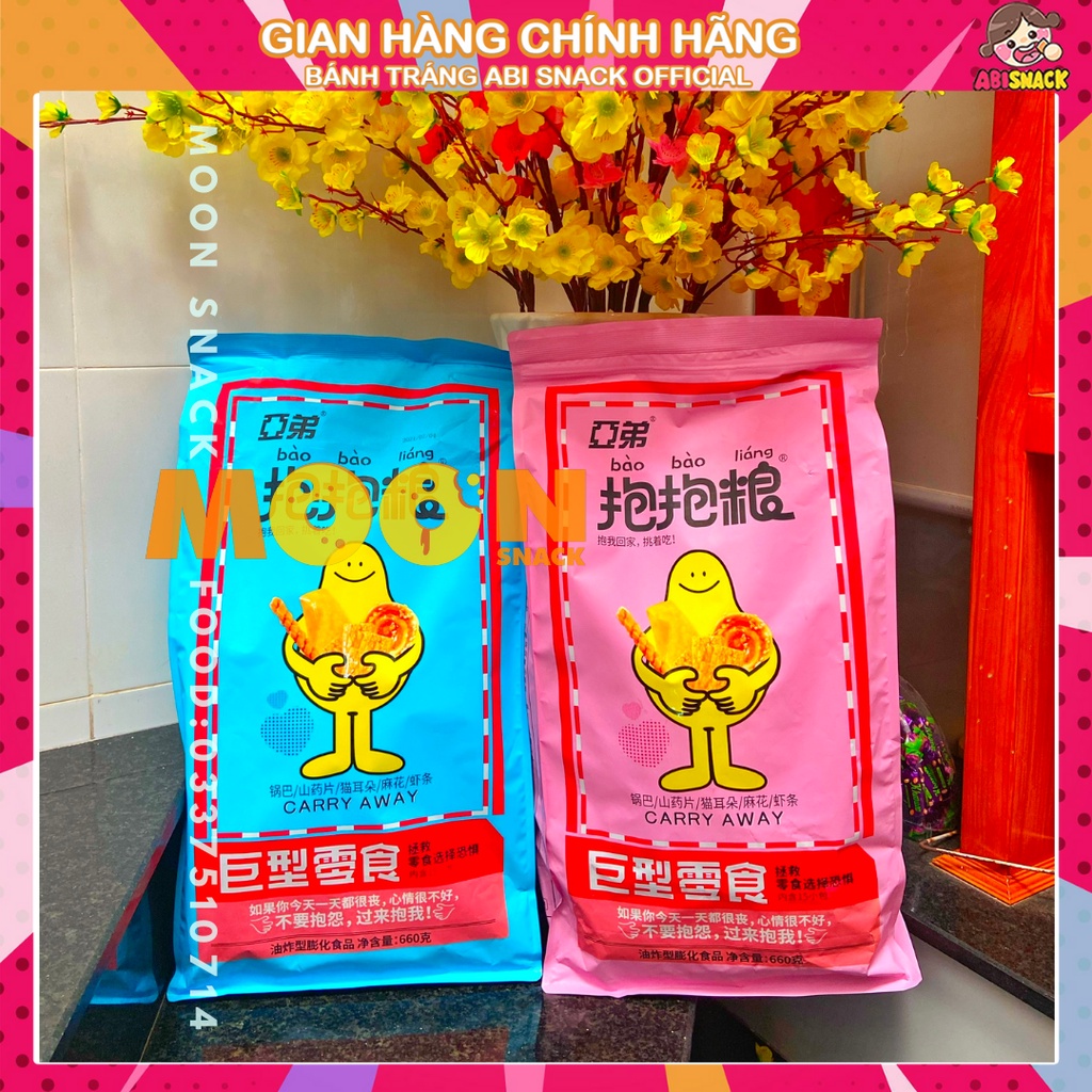 GÓI SIÊU LỚN KHỔNG LỒ 660g Snack Bim Bim Bánh Tai Mèo Khoai Tây Chiên Yam Chip đồ ăn nhẹ bào bào líang