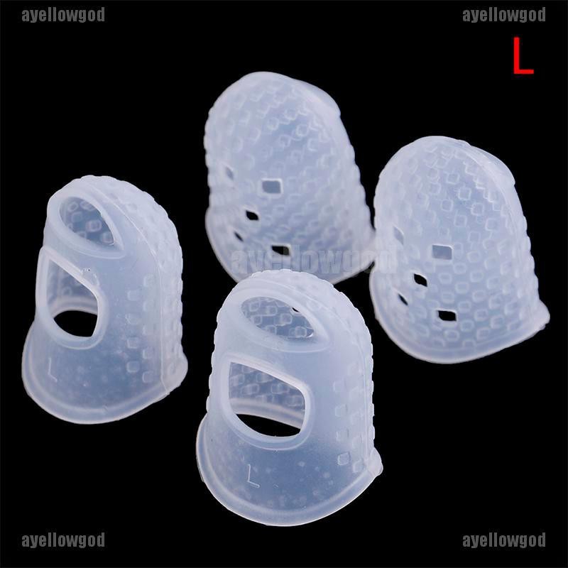 Set 4 Miếng silicone Bọc Đầu Ngón Tay Chơi Đàn guitar bass