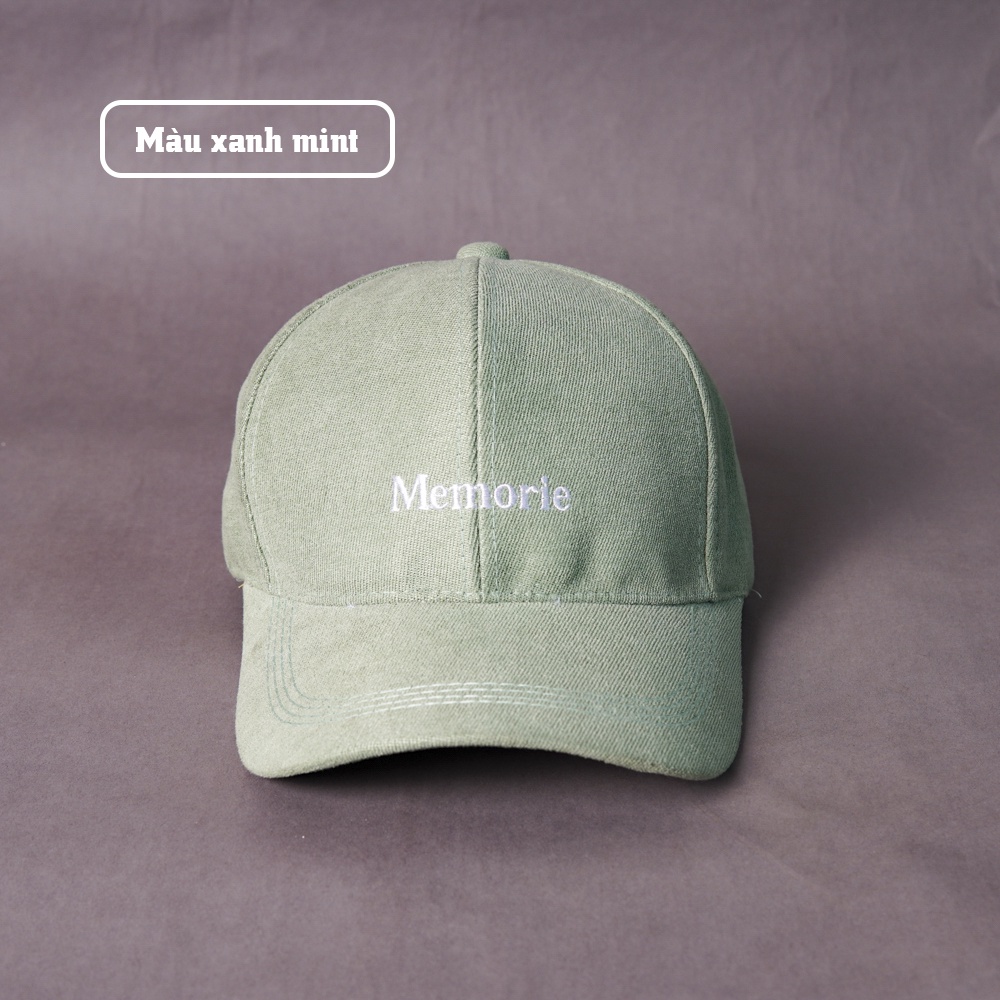 Mũ lưỡi trai nón kết thêu chữ Memorie form Unisex phong cách Ulzzang T01