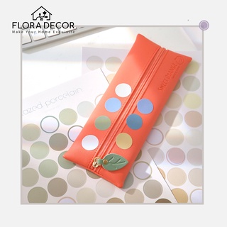 Sticker nhãn dán chấm tròn Flora Decor trang trí sổ, decor, dán postcard