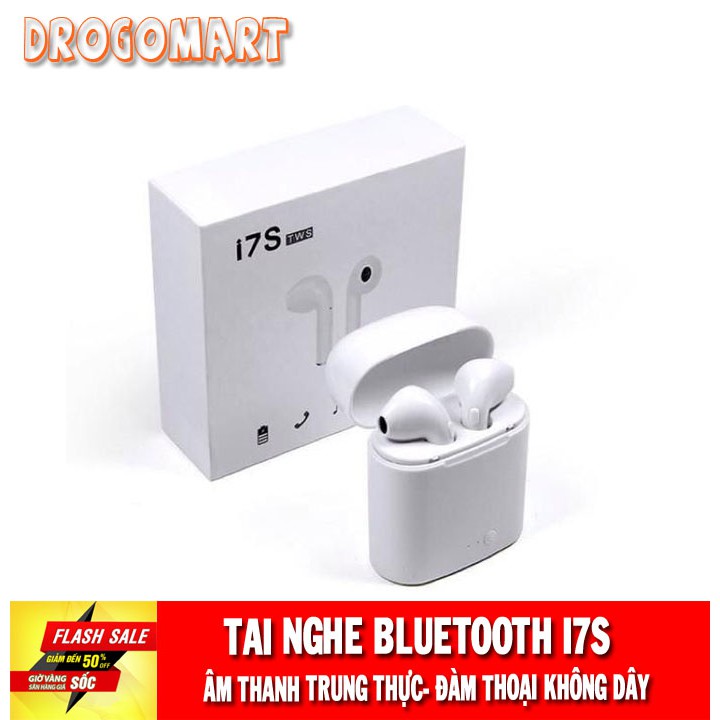 ( FREESHIP 99K ) Tai nghe AirPods bluetooth TWS i7s Âm thanh cực hay nghe 2 tai Bảo Hành 6 tháng | BigBuy360 - bigbuy360.vn