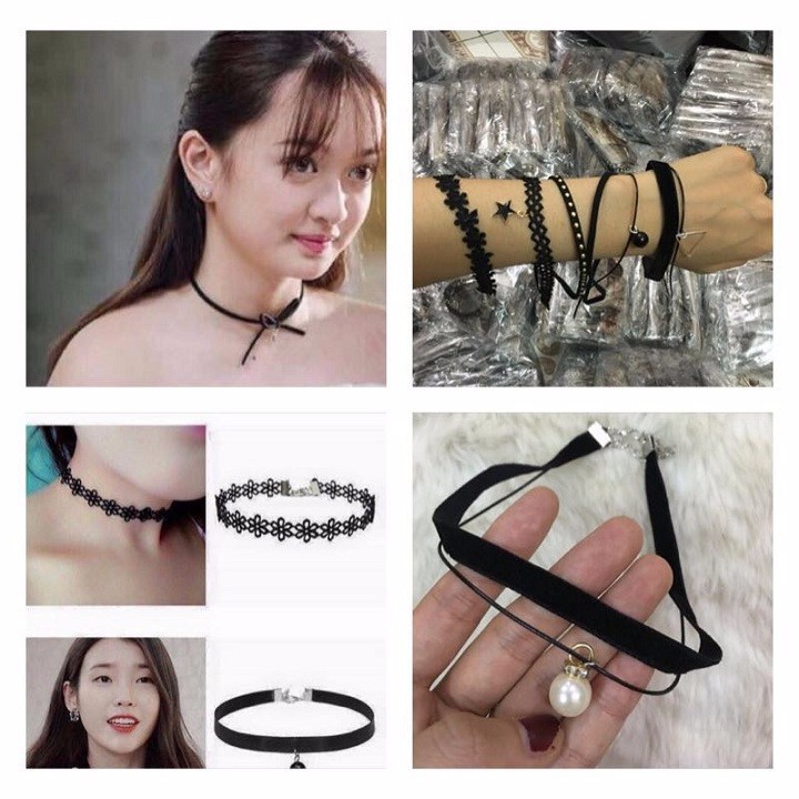 BỘ 12 VÒNG CHOCKER SIÊU CUTE