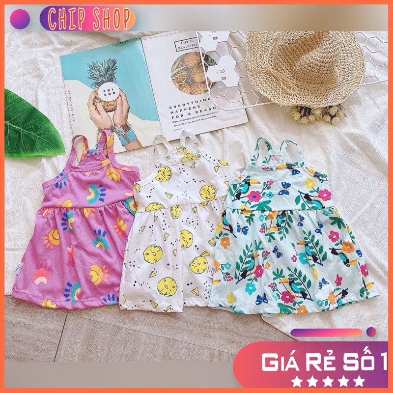 VÁY 2 DÂY CHO BÉ GÁI