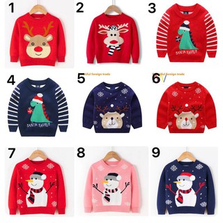 [Rẻ nhất shopee] Áo len noel giáng sinh chất dày dặn họa tiết siêu xinh (bao đổi trả 5 ngày)