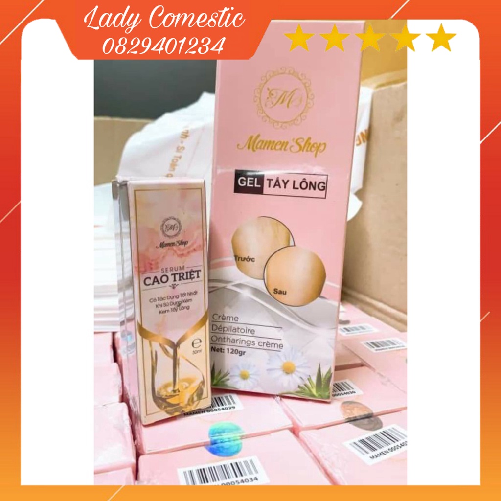 COMBO TẨY LÔNG MAMEN SHOP MẪU MỚI TẶNG CAO TRIỆT