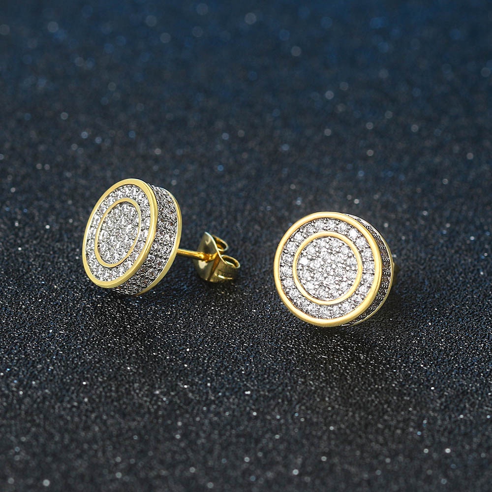 Bông Tai Đính Đá Zircon Thời Trang Unisex OHE001