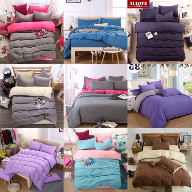 Set chăn ga màu cá tính