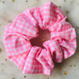 Cột tóc Scrunchies ca rô sọc nhỏ