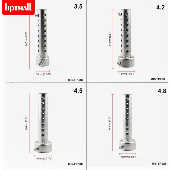 Ống Pô Giảm Thanh Cho Xe Mô Tô 35 / 42 / 45 / 48 / 60mm