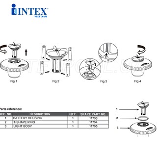 ĐÈN LED BỂ BƠI INTEX 28690