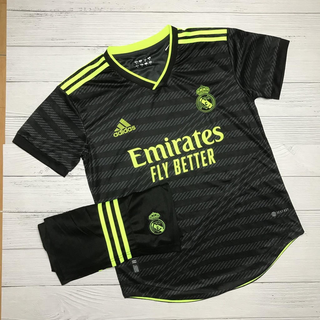 Áo Bóng Đá CLB Real Madrid - mua giai 2021-Sân Khách- Chất Polyeste Thái Cao Cấp - Co Giãn 4 Chiều