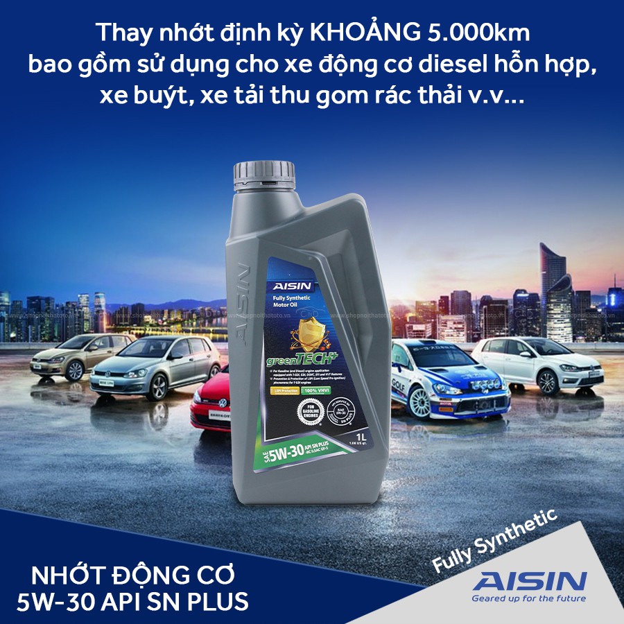 Nhớt Động Cơ AISIN ESFN0531P 5W-30 SN Plus Greentech+ Fully Synthetic 1L - Nhập Khẩu Chính Hãng