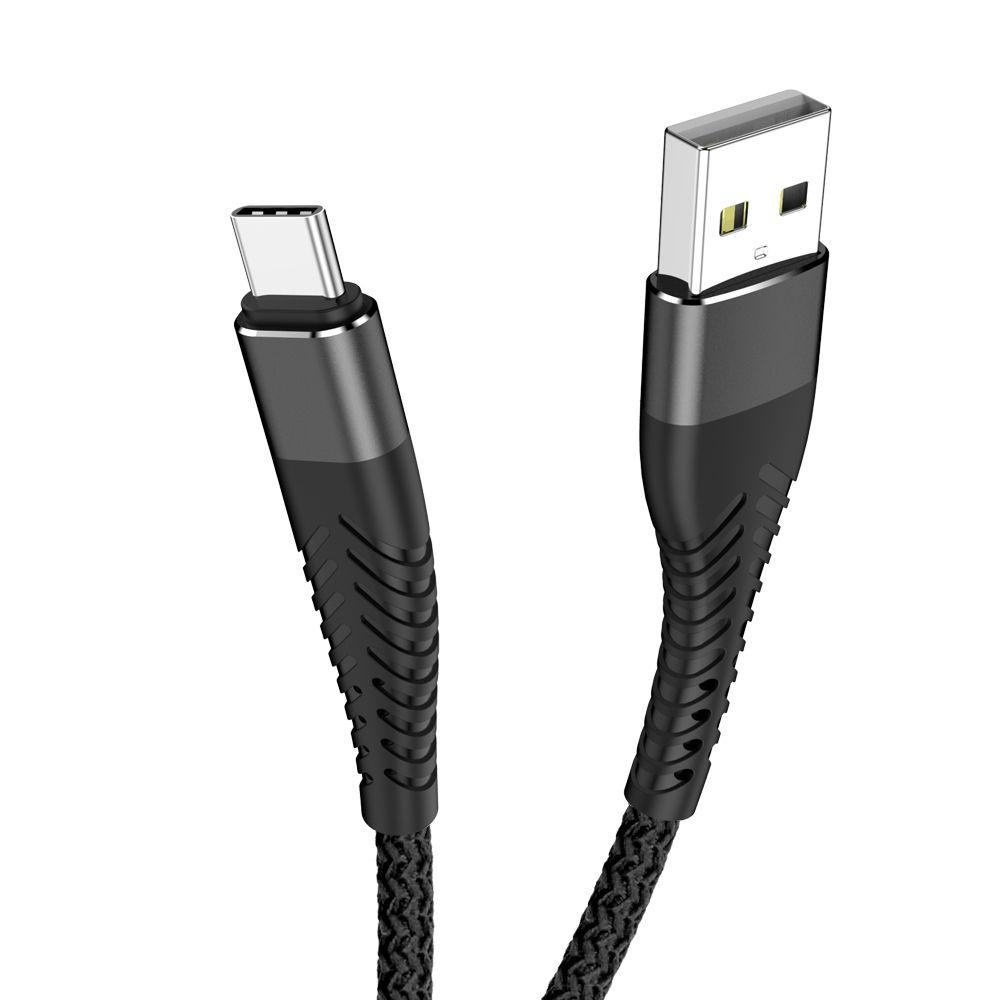 Cáp Sạc Truyền Dữ Liệu USB Type C Kỹ Thuật Số Dây Bện 2.4A Cho Huawei P40
